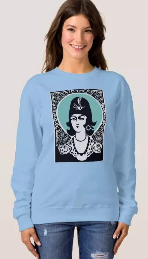 Iranian Qajar woman- Women's Basic Sweatshirt