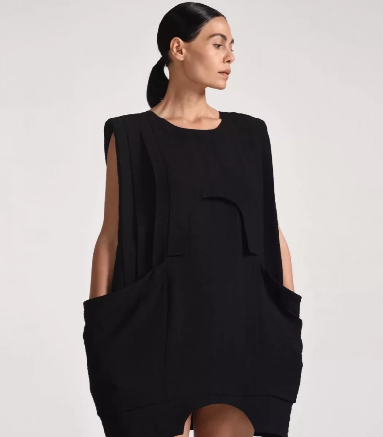 Black short dress
