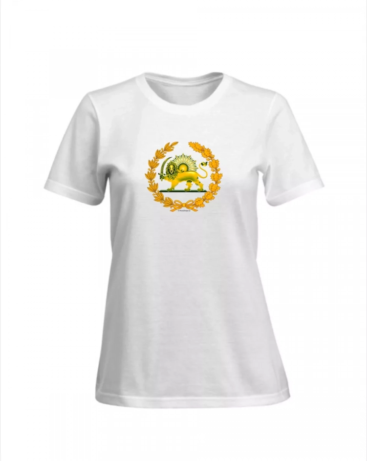  Lion&Sun emblem on T-Shirt For Ladies