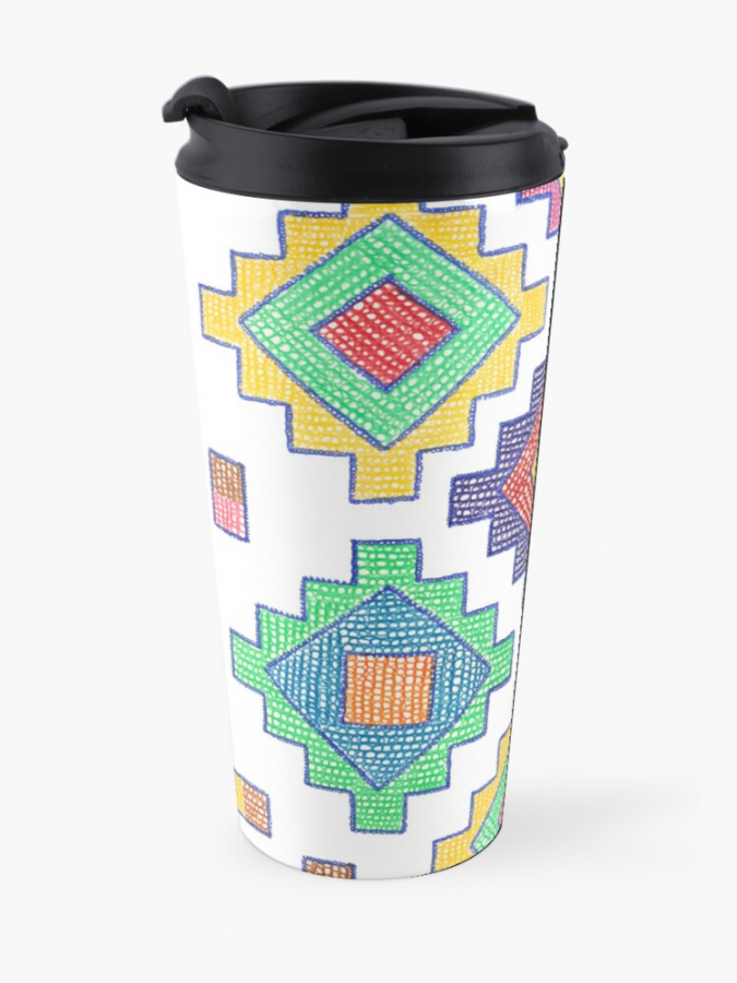 Persian white old pattern Esfahan illustration Coffee Cup