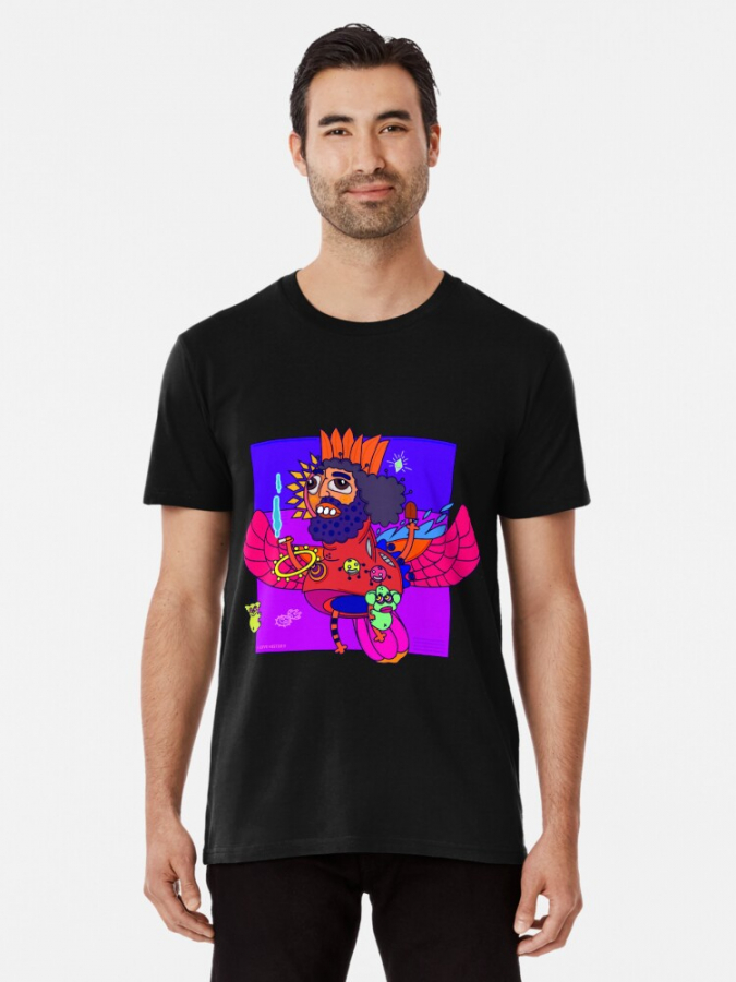 Funny Ahura Mazda Illustration Men's T-shirt 